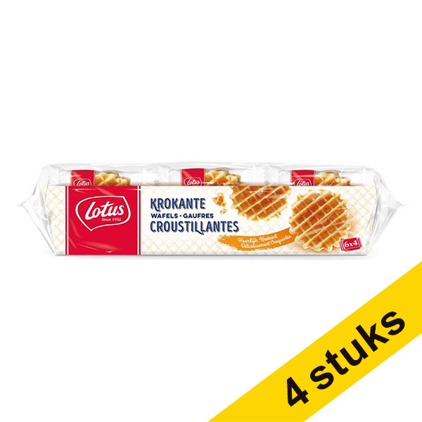 Lotus Aanbieding: 4x Lotus krokante wafeltjes (24 stuks)  404385 - 1