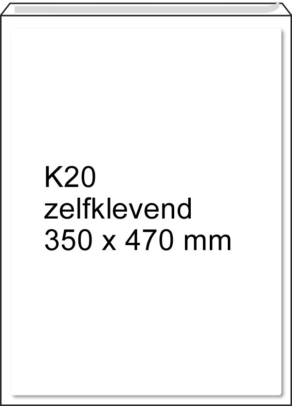 Luchtkussen envelop wit 350 x 470 mm - K20 zelfklevend (50 stuks) 306620 209164 - 1