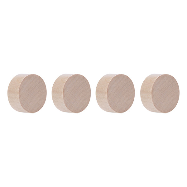 Magnetoplan Wood Series magneten 30 mm (4 stuks) 1665449 423367 - 1