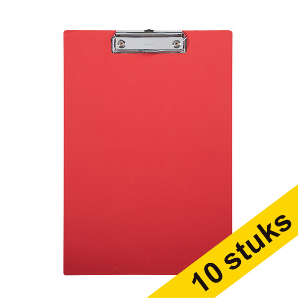 Maul Aanbieding: 10x Maul MAULbalance klembord rood A4 staand  424876 - 1