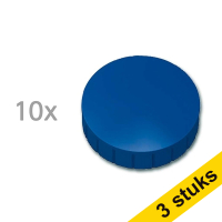 Aanbieding: 3x Maul magneten extra sterk 38 mm blauw (10 stuks)