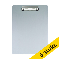 Aanbieding: 5x Maul aluminium klembord A4 staand