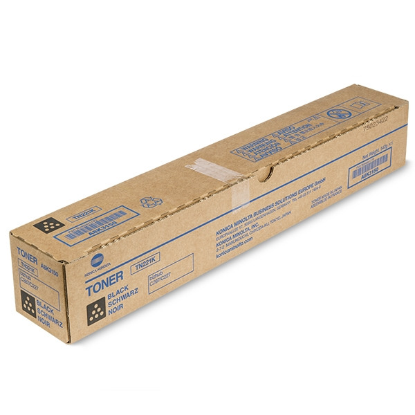 Minolta Konica Minolta TN-221K (A8K3150) toner zwart (origineel) A8K3150 904760 - 1