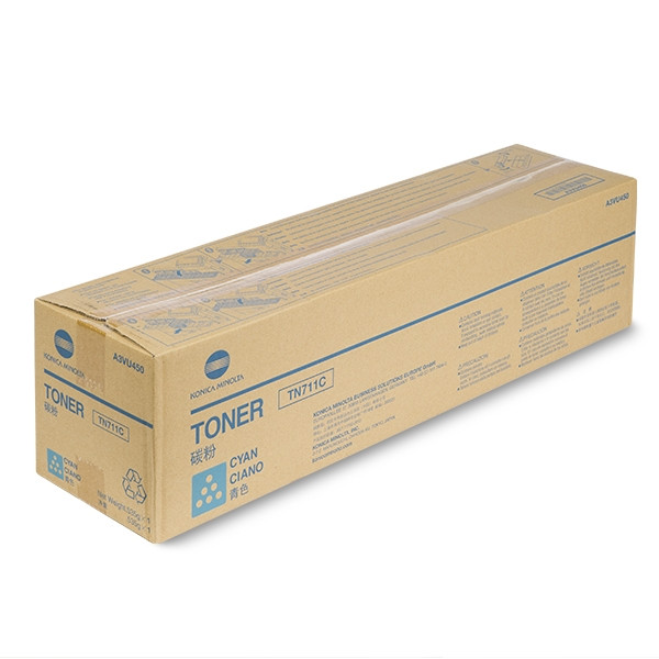 Minolta Konica Minolta TN-711C (A3VU450) toner cyaan (origineel) A3VU450 903652 - 1