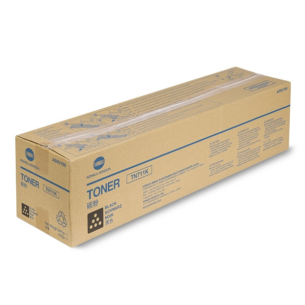 Minolta Konica Minolta TN-711K (A3VU150) toner zwart (origineel) A3VU150 904023 - 1