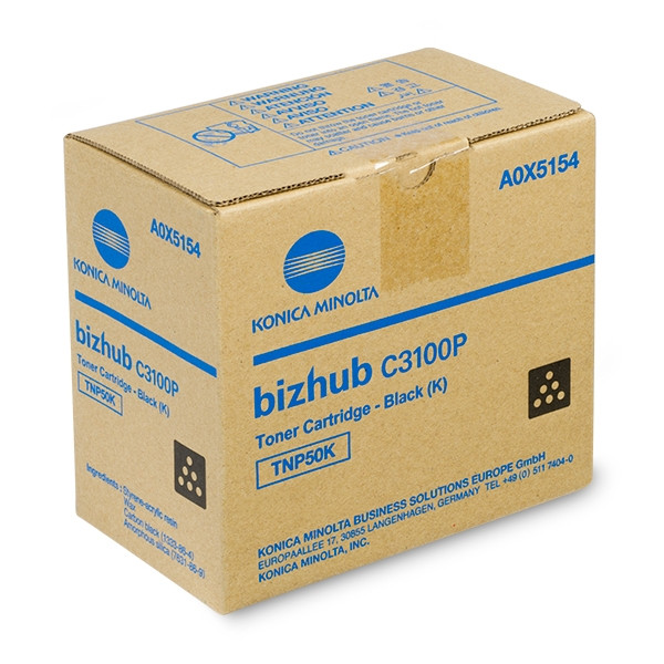 Minolta Konica Minolta TNP-50K (A0X5154) toner zwart (origineel) A0X5154 902398 - 1