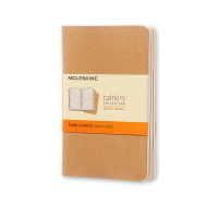 Moleskine pocket gelinieerd schrift kraft (3 stuks) IMQP411 313095