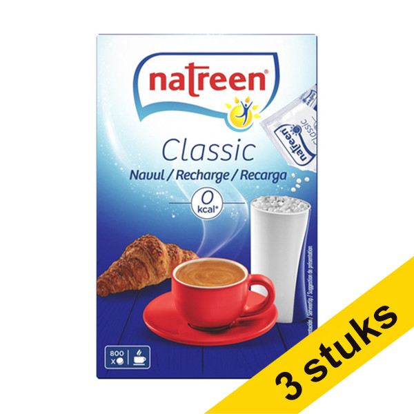 Natrena Aanbieding: 3x Natrena classic zoetjes navulling (800 stuks)  404292 - 1