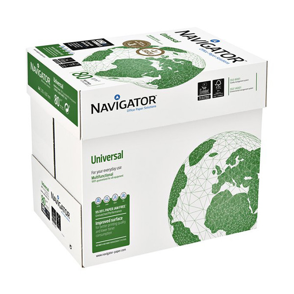 prins aangrenzend Pijl Navigator Universal Paper 1 doos van 2.500 vel A4 - 80 grams Navigator  123inkt.nl