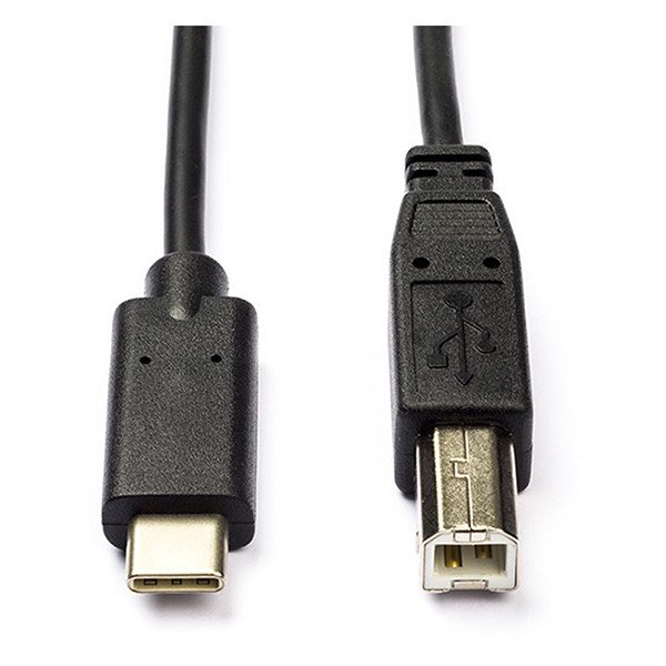 Nedis USB C printerkabel zwart lengte 1 meter CCGL60650BK10 CCGP60650BK10 N010214004 - 1