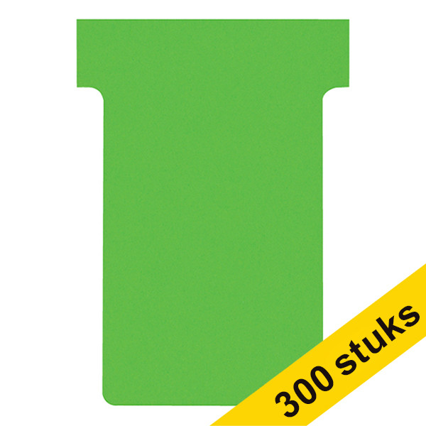 Nobo Aanbieding: 3x Nobo T-kaarten groen maat 2 (100 stuks)  247540 - 1