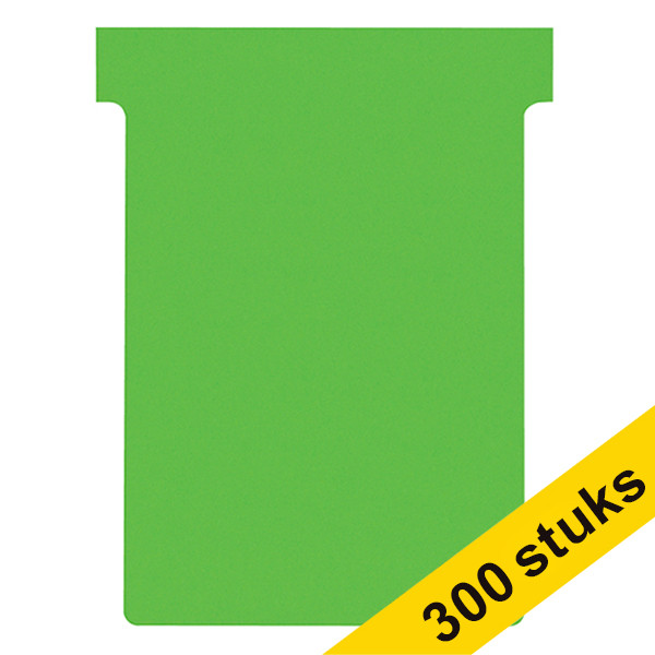 Nobo Aanbieding: 3x Nobo T-kaarten groen maat 3 (100 stuks)  247547 - 1