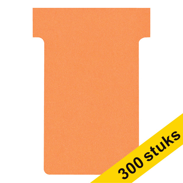 Nobo Aanbieding: 3x Nobo T-kaarten oranje maat 2 (100 stuks)  247543 - 1