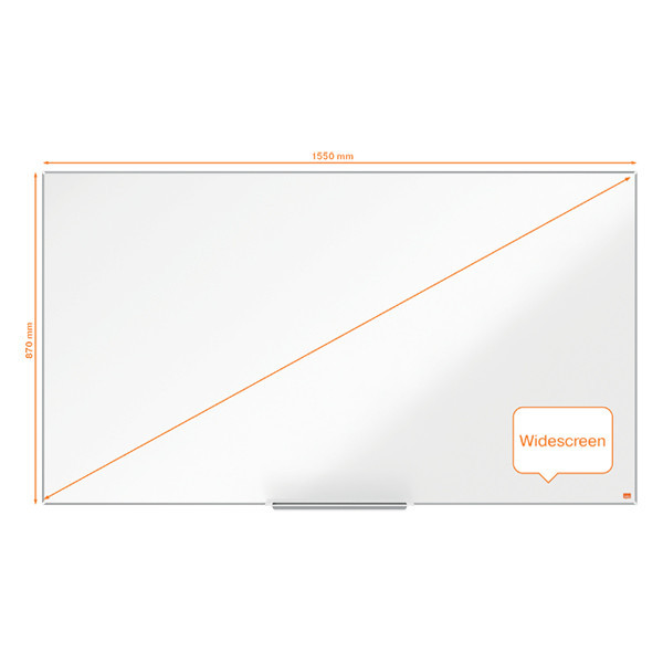 Nobo Impression Pro Widescreen whiteboard magnetisch geëmailleerd 155 x 87 cm 1915251 247404 - 3