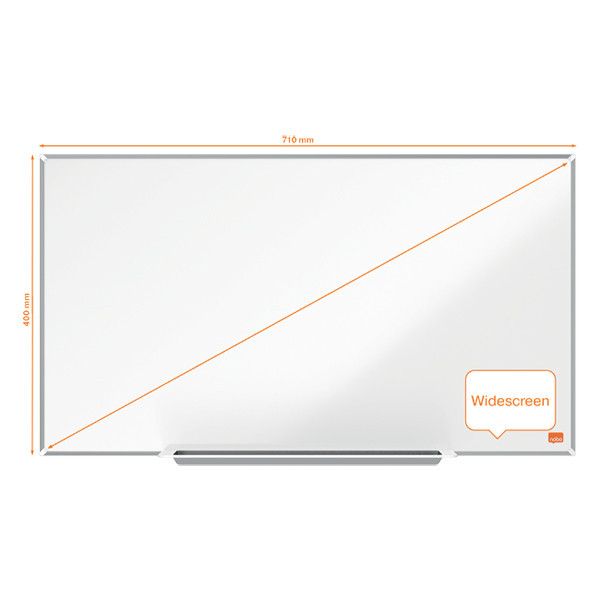Nobo Impression Pro Widescreen whiteboard magnetisch geëmailleerd 71 x 40 cm 1915248 247401 - 3