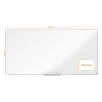 Nobo Impression Pro whiteboard magnetisch gelakt staal 180 x 90 cm 1915405 247392