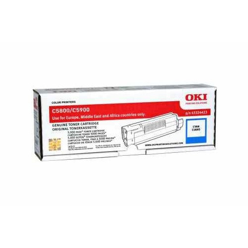 OKI 43324423 toner cyaan (origineel) 43324423 035846 - 1