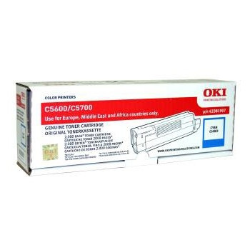 OKI 43381907 toner cyaan (origineel) 43381907 035830 - 1