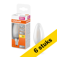 Aanbieding: 6x Osram E14 led-lamp kaars mat 1.5W (15W)