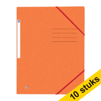 Aanbieding: 10x Oxford Top File+ elastomap karton oranje A4