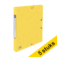 Aanbieding: 5x Oxford elastobox Top File+ geel 25 mm (200 vel)
