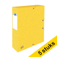 Aanbieding: 5x Oxford elastobox Top File+ geel 60 mm (400 vel)