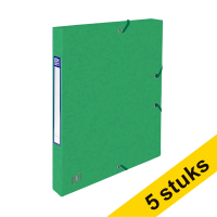 Aanbieding: 5x Oxford elastobox Top File+ groen 25 mm (200 vel)