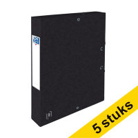 Aanbieding: 5x Oxford elastobox Top File+ zwart 40 mm (300 vel)