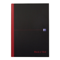 Oxford Black n' Red gebonden boek A4 geruit 96 vel (5 mm) 400047607 260009