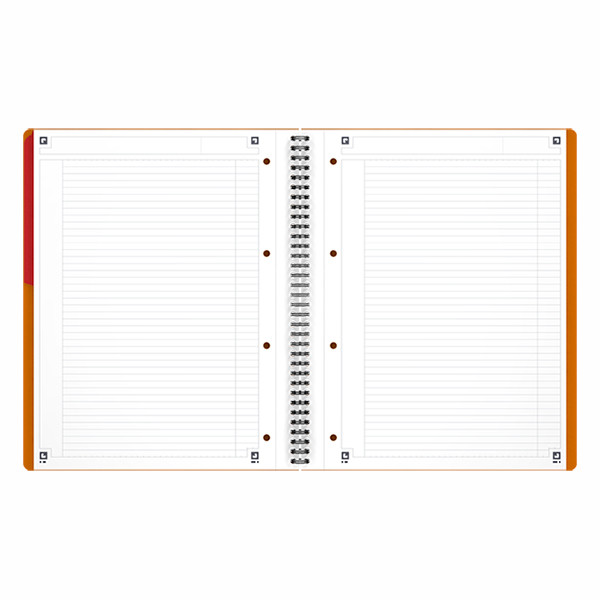 Oxford International Activebook A4+ gelinieerd 80 grams 80 vel oranje 100102994 260039 - 2