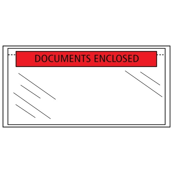 Paklijst envelop documents enclosed 225 x 165 mm - A5 zelfklevend (1000 stuks) 310502 209200 - 1