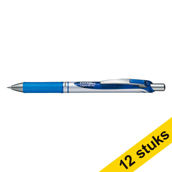 Pentel Aanbieding: 12 x Pentel Energel BL77 rollerpen blauw  210068 - 1