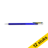 Aanbieding: 12x Pentel Dual Metallic gelpen blauw/goud