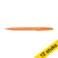 Aanbieding: 12x Pentel Sign SES15C brushpen oranje