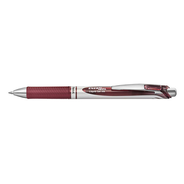 Pentel Energel BL77 rollerpen bordeaux rood 018744 210367 - 1