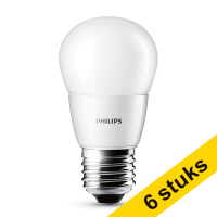 Aanbieding: 6x Philips E27 led-lamp kogel mat 4W (25W)
