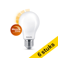Aanbieding: 6x Philips E27 led-lamp peer WarmGlow mat dimbaar 10.5W (100W)