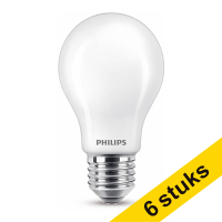 Aanbieding: 6x Philips E27 led lamp peer mat warm wit 7W (60W)