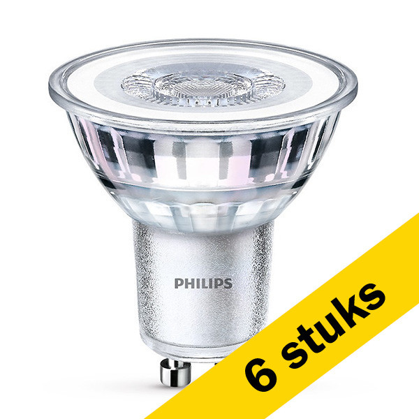 Philips Aanbieding: 6x Philips GU10 led-spot Classic glas 3.5W (35W)  LPH00331 - 1