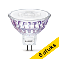 Aanbieding: 6x Philips GU5.3 led-spot WarmGlow glas dimbaar 5W (35W)