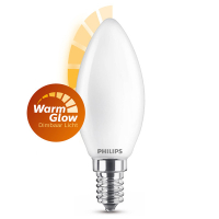 Philips E14 led-lamp kaars WarmGlow mat dimbaar 3.4W (40W) 929003012601 LPH02592
