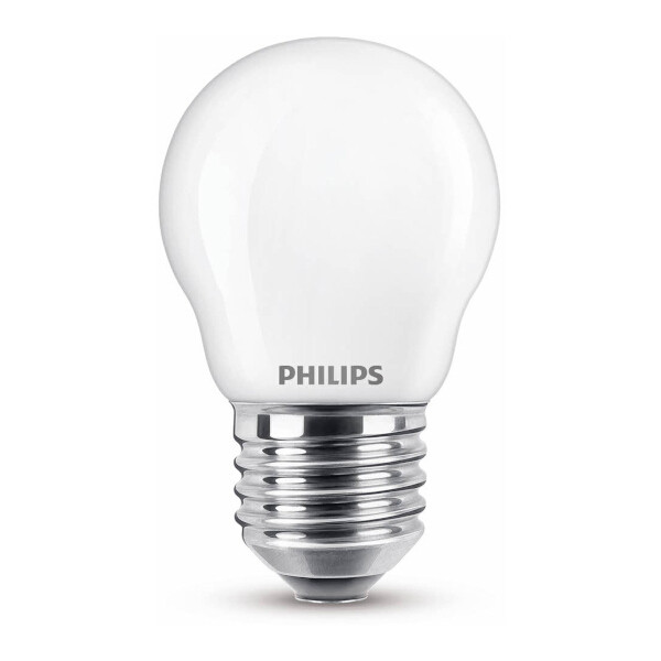 Philips E27 led-lamp kogel mat warm wit 4.3W (40W)  LPH02356 - 1