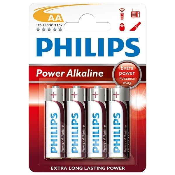 Philips Power LR6 Mignon AA batterij stuks Philips 123inkt.nl