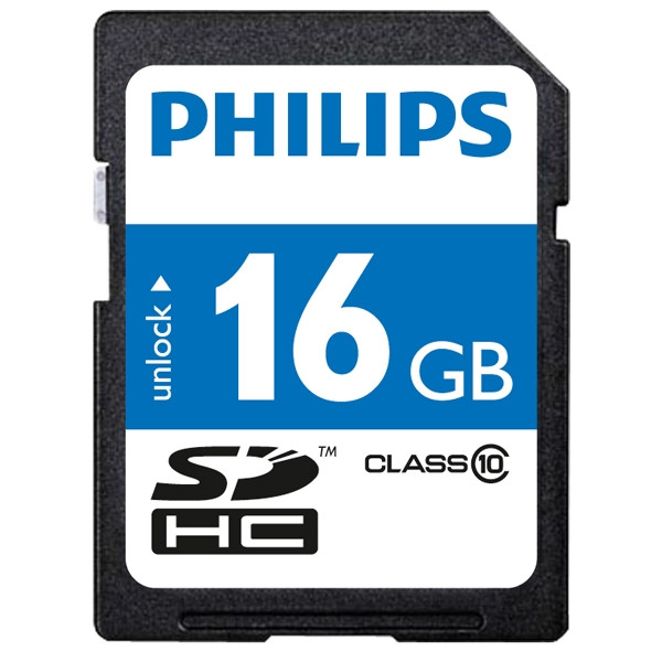 Mooie vrouw Ritueel Omdat Philips SDHC geheugenkaart class 10 - 16GB Philips 123inkt.nl