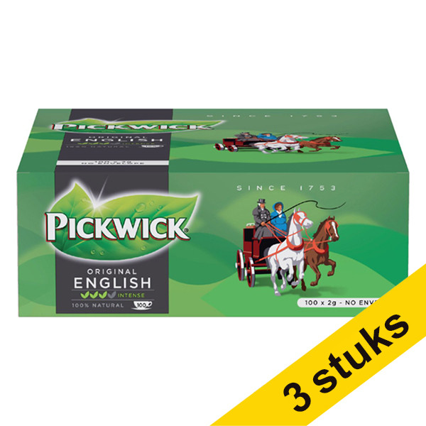 Pickwick Aanbieding: 3x Pickwick English thee (100 stuks)  404294 - 1