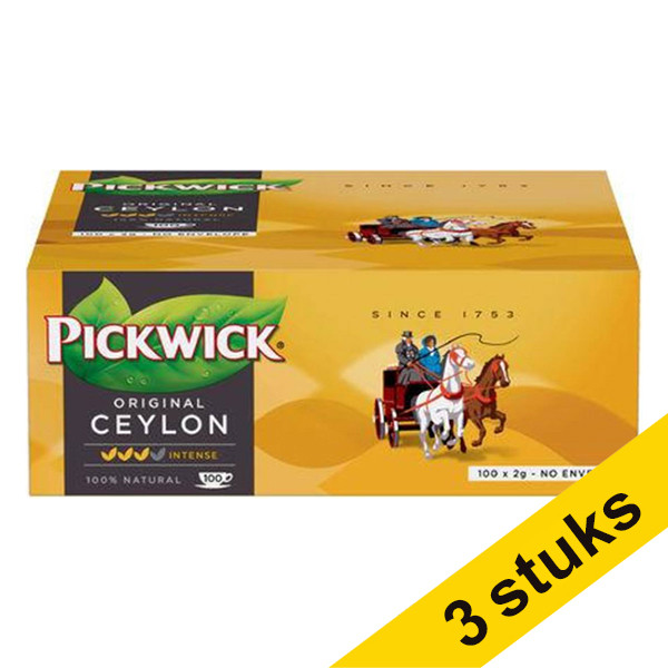 Pickwick Aanbieding: 3x Pickwick Professional Ceylon thee (100 stuks)  404300 - 1