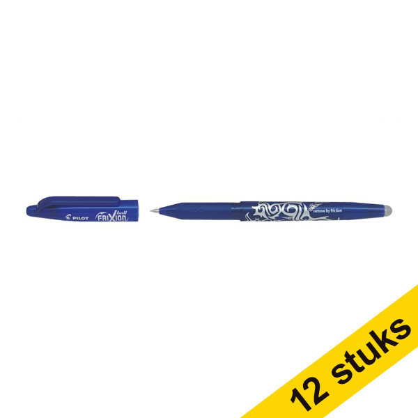 Pilot Aanbieding: 12x Pilot balpen Frixion blauw  240058 - 1