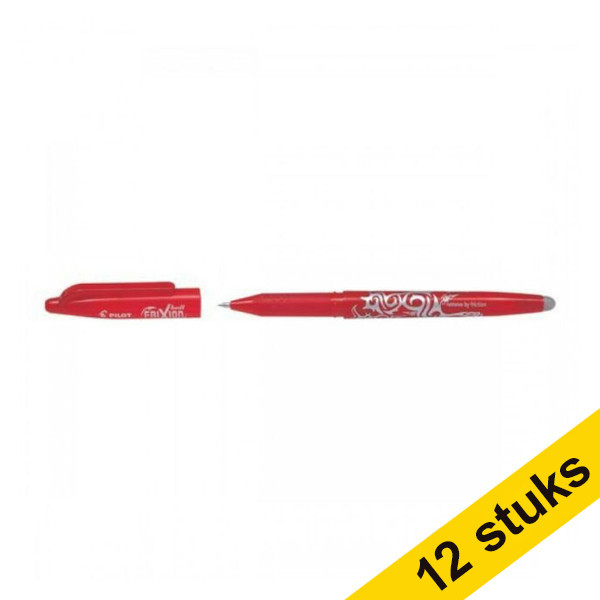 Pilot Aanbieding: 12x Pilot balpen Frixion rood  240072 - 1