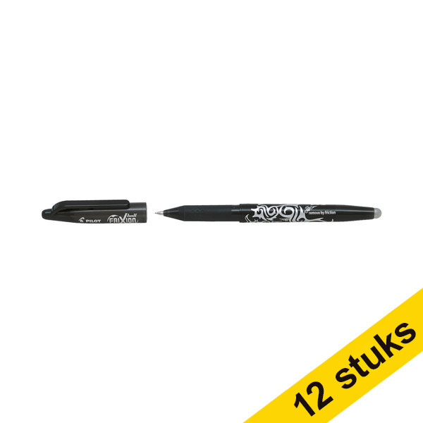 Pilot Aanbieding: 12x Pilot balpen Frixion zwart  240076 - 1