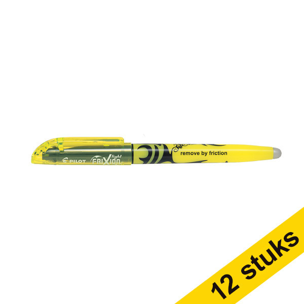 Pilot Aanbieding: 12x Pilot markeerstift Frixion geel  240084 - 1